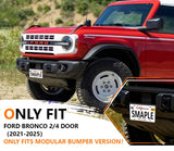 GZSH License Plate Frame Compatible with Ford Bronco 2025 2024 2023 2022 2021 2/4-Door |Easy to Install||no Drilling Required| Bronco License Plate Bracket Holder fit for Heavy-Duty Modular Bumper