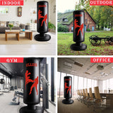 Freestanding Punching Bag for Adults, Kick Boxing Bag with Stand for Adults, Blow up Punching Bag for Kids 12-14 ULLIKI