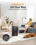 Mifasol Humidifier Large Room, 5.3Gal/20L Warm & Cool Mist Humidifiers for Home 1500 sq ft, Whole House Humidifier, Humidifiers for Bedroom Home Plants Office Large Areas, Black
