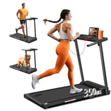 AXONFIT Treadmills for Home, Walking Pad with Handle Bar - 3.0 HP Portable Foldable Treadmill, 350 LBS Weight Capacity, LED Display, Compact Design - Ideal for Home Users, Office Professionals