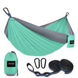 Camping Hammock 500 lbs Capacity, Camping Essentials, Lightweight Portable Double Hammock with Tree Straps Kootek