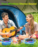 ssuowao Bluetooth Shower Speaker, IPX7 Waterproof Portable Speakers with LED Display, FM Radio, Suction Cup, Built-in Mic, Mini Speaker for Bathroom Travel Pool Beach