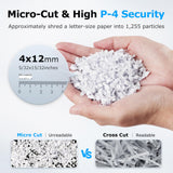 300-Sheet Auto Feed Paper Shredder, 60 Minutes Non-Stop Commercial Grade Heavy Duty Shredders for Office