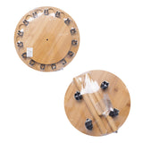 Ussuris Fishing Pole Rod Racks—Floor Stand Bamboo Fishing Gear Equipment Storage Organizer, Easy Installation - Round rods holder