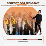 Fishing Gaff Hook Fish Hooked Gig Harpoon Gigging Spear Harpoons Pole with Stainless and Aluminum Hook Yorikyas