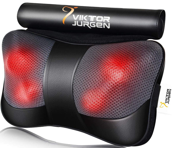 Kneading Massager for Neck and Shoulder, Massage Pillow with Heat Relaxation VIKTOR JURGEN