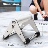 Push Up Stand, Pushup Handles for Strength Training, Heavy-duty Stainless Steel Push Up Bars Gym Exercise Equipment, Hold Up to 500lbs, 1 Pair Semperviren