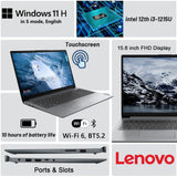 Lenovo IdeaPad 15.6" Touchscreen i3-1215U 40GB 1TB SSD Laptop