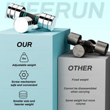 LIFERUN 10lb Steel Adjustable Dumbbell Set of 2, Free Weights Dumbbells Set, Non-Slip and Comfortable Foam Handle, Adjustable Dumbbells Weights Set for Home Gym Office Exercise