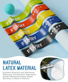 FTAKRY Resistance Bands for Working Out, Exercise Bands with 5 Resistance Levels, Natural Latex Resistance Bands Designed for Home Fitness, Strength Training and Flexibility Exercises (Assorted) FTAKRY