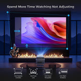 【Native 1080P & 800ANSI High Brightness】 Portable Projector with WiFi and Bluetooth,Smart Projector With AI Visual Calibration,230° Rotation,4K Projector Supports HDMI/USB/AUDIO