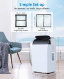 14000 BTU Portable Air Conditioner - 3-in-1 Cooling Unit with Fan & Dehumidifier, Ultra-Quiet Room AC with Remote Control & 24H Timer, Cools 750 Sq.Ft for Home/Office/Dorm (Black Top)