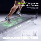 1st Smart Home Treadmill only for Marathoner, UREVO Quiet Treadmills for Home with Dual Brushless 4.0 HP Motorized, 12.5 MPH Foldable Treadmill