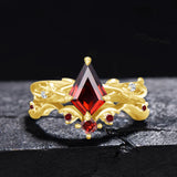 Oseew Garnet engagement ring sets(Garnet) Kite