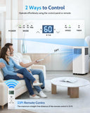 Feelfunn 10,000 BTU Portable Air Conditioners - Cools 450 Sq.Ft, 3-in-1 Portable AC with Remote Control/Sleep Mode/24H Timer, AC Unit for Bedroom, Dorms, Apartment, Window Kit Included
