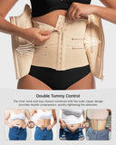 Waist Trainers for Women for Daily Wear, Faja Body Shaper Corset with Tummy Control for Workouts, Postpartum Recovery, and Yoga Sessions — Breathable and Supportive Apricot