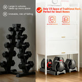 25/55lb Adjustable Dumbbell Set of 2, 5-in-1/10-in-1 Free Weights with Anti-Slip Texture Handle for Exercise, Fitness Equipment Set for Home Gym Strength Training, Suits Both Men and Women(Red 25LBS Pair)