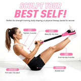 NTIUYOT Upgraded Durable Pedal Resistance Band with Handle, Thickened Latex Tubes and Soft Foam Fabric Foot Pedal, Sit Up Exercise Equipment