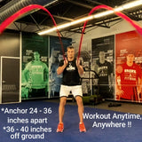 Gronk Fitness Inertia Wave Edition | Dynamic Rubber Battle Ropes Alternative for Home and Gym | Maximize Calorie Burn | Revolutionary Fitness Equipment for Abs and Full Body Workout | Blue Gronk Fitness
