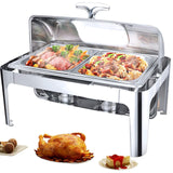 OGMOYT Food Warmers for Parties Buffets Electric, Stainless Steel Chafing Dish Buffet Set with Visible Lid, 13L Commercial Buffet Servers and Warmers for Keeping Food Warm ()