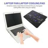 Laptop Cooling Pad 15.6-17 Inch with 6 Silent Fans, Adjustable Stand