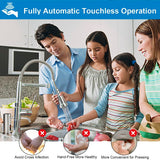 Touchless Automatic Soap Dispenser for Kitchen Bathroom Sink Built in Brushed Nickel Liquid Commercial Electric Soap Dispenser with Bottle and Pump Brushed Nickel