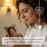 Memorial Gifts for Loss of Mom Dad Sister Husband Brother - Crystal Suncatcher Sympathy Gifts for Loss of Mother Father, Bereavement Funeral Condolence Gifts for Grieving Friend (MOM)