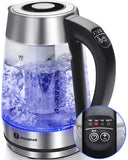Aigostar Electric Kettle, Tea Kettle with Temperature Control and Tea Infuser, 1500W Hot Water Kettle, Auto Shut-Off, 1.7L