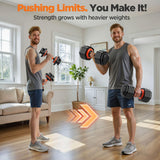 2026 Updated Adjustable Dumbbell Set of 2, 10-in-1 Weights Dumbbell Set with Storage Box, 110lbs/55lbs Adjustable Weights with Anti-slip Silicone Grip, Weight Set For Home Gym Suit both Men and Women