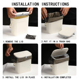 for Driver and Passenger,Easy to Use Vehicle Trash Can, Suitable for Sedans, SUVs, MPVs & Trucks