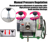 IntXanth Manual Sugar Cane Juicer Machine, Commercial Sugarcane Juicer, 110-330 lb/h Output Sugar Cane Press Juicer Machine, Sugar Cane Juicer Extractor Squeezer with Large Crank