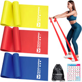 Resistance Bands for Working Out, Exercise Bands for Physical Therapy, Stretch, Recovery, Pilates, Rehab, Strength Training and Yoga Starter Set RENRANRING