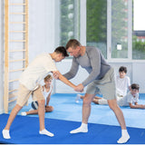 BalanceFrom Folding Gymnastics Mat, Home Gym Floor Tumbling Equipment, Blue BalanceFrom