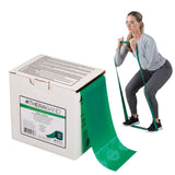 THERABAND Resistance Band 50 Yard Roll, Heavy Green Non-Latex Professional Elastic Bands For Upper & Lower Body Exercise, Physical Therapy, Pilates, & Rehab, Dispenser Box, Level 4