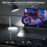 NIMO 15.6" FHD IPS Laptop, 32GB RAM 1TB SSD Intel 8 Core i5 (Beat i7-11800H, Up to 4.4 GHz), 100W Fast PD, Backlit Keyboard for AI Multitasking WFH Office Trip & Students Daily Study 2-Yr Warranty