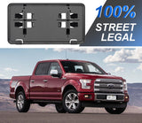 Front License Plate Frame for F150 2015-2017 Licence Plate Holder fits Perfectly with Curvature of Front Bumper F150 License Plate Frame Replace OE FL3Z17A385B
