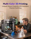 AD5X Multi-Color 3D Printer with IFS,Fully Auto Leveling FDM 3D Printer with Max 600mm/s High Speed Printing