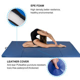 Polar Aurora 4'x10'x2 Thick Folding Gymnastics Exercise Mat Aerobics Stretching Yoga Mats (Blue) Polar Aurora