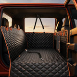 Back Seat Extender for Dogs,Dog Car Seat Cover for Back Seat with Hard Bottom Holds 500 lbs,Car Seat Protector,Waterproof Extender for Dogs,Pet Bed for Full Size F150/RAM1500/Silverado Crew Cab Pickup