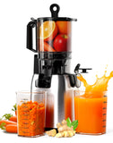 Electactic Cold Press Juicer with Stainless Steel Base, 5.4 Inch Wide Feed Chute, Juicer Machines For Whole Fruits & Vegetables