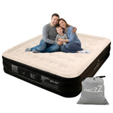 PABCZZ King Size air Mattress – 18-Inch Thickened Inflatable Mattress for Camping, Home Use & Guest Accommodation, Comes with Storage Bag, Supports Up to 750 Pounds（Black）