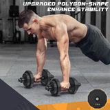 KISS GOLD Weights Dumbbells Set, Adjustable Dumbbell Sets 22Lbs 44Lbs 66Lbs 88Lbs with Solid Steel, Barbell Free Weight Set with Connector Workout Home Gym Equipment for Men Women Strength Training Shaping KISS GOLD