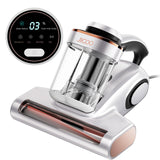 JIGOO Bed Vacuum Cleaner with Dust Sensor, Mattress Vacuum Cleaner with UV & Ultrasonic and High Heating, 13Kpa Suction 500W Powerful Double-Cup Handheld Vacuums (J300, Corded)