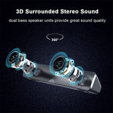 GAAHRQQQ Portable Speaker Bar Computer Speaker 4D Stereo HiFi Sound Wired Computer Sound Bar USB Powered Soundbar Speaker for PC TV