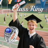 Oseew 2027 Men Custom Pattern Graduation Ring Gift Box Style1