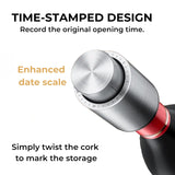 Electric Wine Opener Set, Rechargeable Wine Bottle Opener with Foil Cutter, Aerator, Vacuum Stopper, USB Cable, Luxury Wine Gift Set for Women & Men, Housewarming, Wedding, Mother's Day