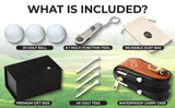 Golf Gifts for Men and Women – Golf Accessories Set with Clip-On Carry Case, Golf Balls + More.