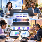 HP OmniBook 17.3" FHD IPS Laptop, Intel Core Ultra 7, Next-Gen AI PC, 32GB DDR5 RAM, 512GB PCIe SSD, Wi-Fi 7, Backlit Keyboard, 1080P Webcam, Windows 11, Laptops for Business & Home Office