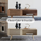 Easyego Coffee Table with Storage, Farmhouse Wood Tables for Living Room, Easy Assembly, Suitable for Various Home Styles (Walnut)