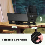 2 in 1 Barbecue Grill with Rotisserie Grill Kit, Portable Folding Outdoor Charcoal Grill, Stainless Steel Spit Roaste BRANDMAN GRILLS SINCE 1987